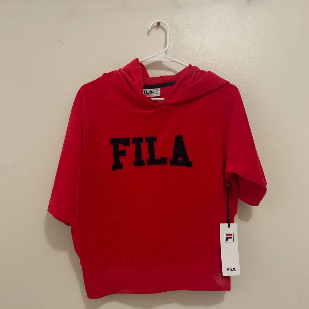 NWT Fila Red Sweater Hoodie